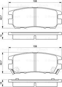 BOSCH 0 986 461 768 - Komplet Pločica, disk-kočnica www.molydon.hr