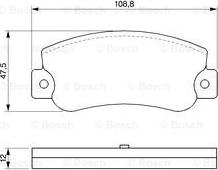 BOSCH 0 986 468 411 - Komplet Pločica, disk-kočnica www.molydon.hr