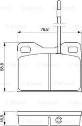 BOSCH 0 986 468 661 - Komplet Pločica, disk-kočnica www.molydon.hr