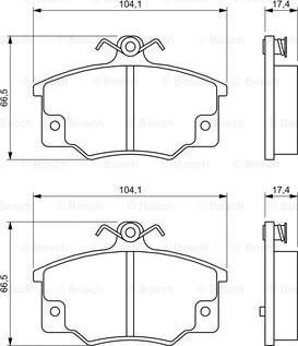 BOSCH 0 986 468 380 - Komplet Pločica, disk-kočnica www.molydon.hr