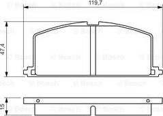 BOSCH 0 986 468 701 - Komplet Pločica, disk-kočnica www.molydon.hr