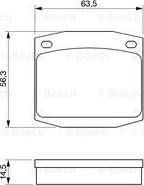 BOSCH 0 986 463 911 - Komplet Pločica, disk-kočnica www.molydon.hr