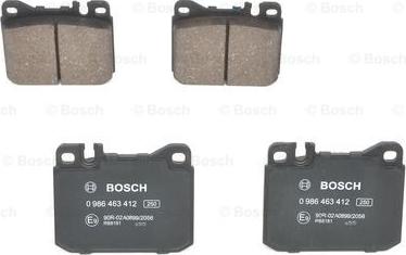 BOSCH 0 986 463 412 - Komplet Pločica, disk-kočnica www.molydon.hr