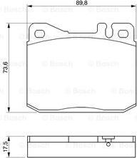 BOSCH 0 986 463 412 - Komplet Pločica, disk-kočnica www.molydon.hr