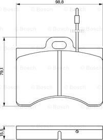 BOSCH 0 986 463 561 - Komplet Pločica, disk-kočnica www.molydon.hr