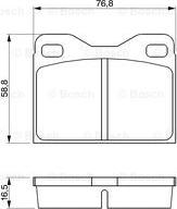 BOSCH 0 986 463 736 - Komplet Pločica, disk-kočnica www.molydon.hr