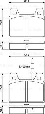 BOSCH 0 986 462 532 - Komplet Pločica, disk-kočnica www.molydon.hr