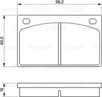 BOSCH 0 986 462 001 - Komplet Pločica, disk-kočnica www.molydon.hr