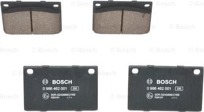 BOSCH 0 986 462 001 - Komplet Pločica, disk-kočnica www.molydon.hr