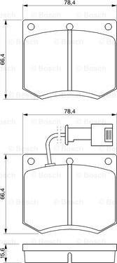 BOSCH 0 986 467 930 - Komplet Pločica, disk-kočnica www.molydon.hr