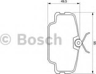 BOSCH 0 986 467 491 - Komplet Pločica, disk-kočnica www.molydon.hr