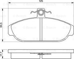 BOSCH 0 986 467 400 - Komplet Pločica, disk-kočnica www.molydon.hr