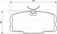 BOSCH 0 986 467 511 - Komplet Pločica, disk-kočnica www.molydon.hr