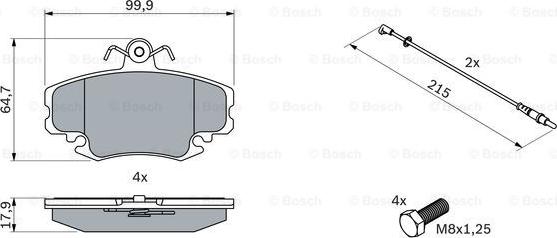 BOSCH 0 986 467 720 - Komplet Pločica, disk-kočnica www.molydon.hr