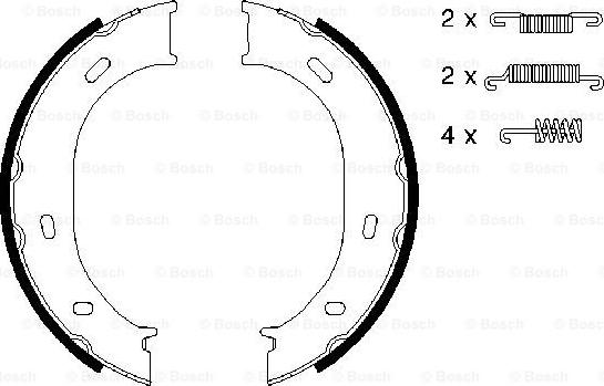 BOSCH 0 986 487 610 - Komplet kočionih obloga, rucna kočnica www.molydon.hr