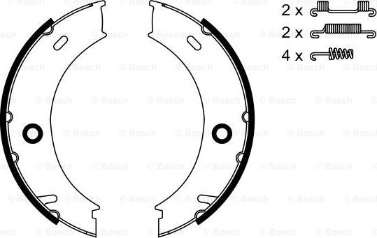 BOSCH 0 986 487 611 - Komplet kočionih obloga, rucna kočnica www.molydon.hr