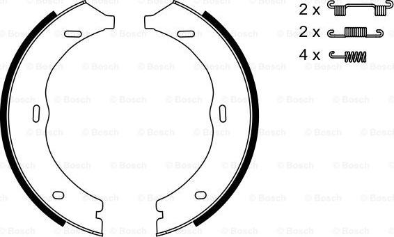 BOSCH 0 986 487 718 - Komplet kočionih obloga, rucna kočnica www.molydon.hr