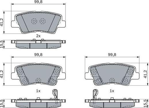 BOSCH 0 986 424 959 - Komplet Pločica, disk-kočnica www.molydon.hr