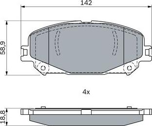 BOSCH 0 986 424 939 - Komplet Pločica, disk-kočnica www.molydon.hr