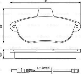 BOSCH 0 986 424 415 - Komplet Pločica, disk-kočnica www.molydon.hr