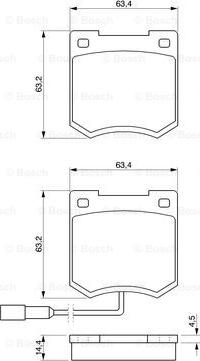 BOSCH 0 986 424 417 - Komplet Pločica, disk-kočnica www.molydon.hr