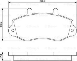 BOSCH 0 986 424 480 - Komplet Pločica, disk-kočnica www.molydon.hr