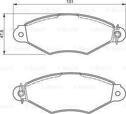 BOSCH 0 986 424 487 - Komplet Pločica, disk-kočnica www.molydon.hr