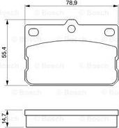 BOSCH 0 986 424 422 - Komplet Pločica, disk-kočnica www.molydon.hr