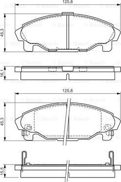 BOSCH 0 986 424 590 - Komplet Pločica, disk-kočnica www.molydon.hr