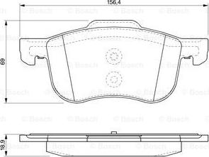 BOSCH 0 986 424 540 - Komplet Pločica, disk-kočnica www.molydon.hr