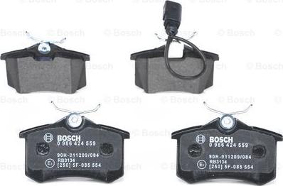 BOSCH 0 986 424 559 - Komplet Pločica, disk-kočnica www.molydon.hr