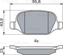 BOSCH 0 986 424 553 - Komplet Pločica, disk-kočnica www.molydon.hr