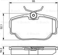 BOSCH 0 986 424 564 - Komplet Pločica, disk-kočnica www.molydon.hr