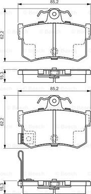 BOSCH 0 986 424 568 - Komplet Pločica, disk-kočnica www.molydon.hr