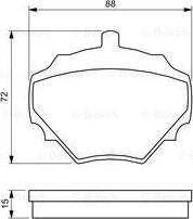 BOSCH 0 986 424 563 - Komplet Pločica, disk-kočnica www.molydon.hr