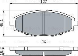 BOSCH 0 986 424 512 - Komplet Pločica, disk-kočnica www.molydon.hr