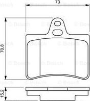 BOSCH 0 986 424 580 - Komplet Pločica, disk-kočnica www.molydon.hr