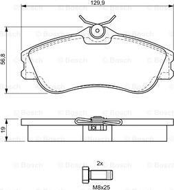 BOSCH 0 986 424 583 - Komplet Pločica, disk-kočnica www.molydon.hr