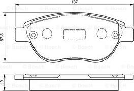 BOSCH 0 986 424 659 - Komplet Pločica, disk-kočnica www.molydon.hr