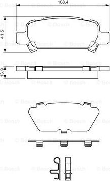 BOSCH 0 986 424 650 - Komplet Pločica, disk-kočnica www.molydon.hr