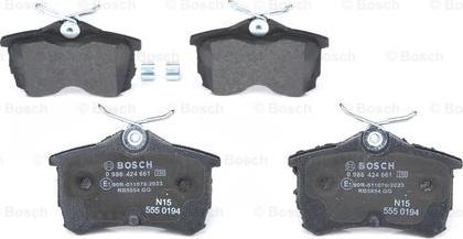 BOSCH 0 986 424 661 - Komplet Pločica, disk-kočnica www.molydon.hr