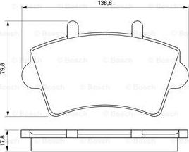 BOSCH 0 986 424 614 - Komplet Pločica, disk-kočnica www.molydon.hr