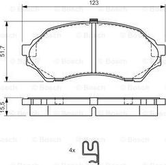 BOSCH 0 986 424 610 - Komplet Pločica, disk-kočnica www.molydon.hr