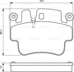 BOSCH 0 986 424 681 - Komplet Pločica, disk-kočnica www.molydon.hr