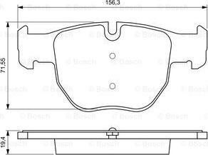 BOSCH 0 986 424 687 - Komplet Pločica, disk-kočnica www.molydon.hr