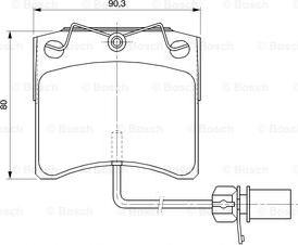 BOSCH 0 986 424 673 - Komplet Pločica, disk-kočnica www.molydon.hr