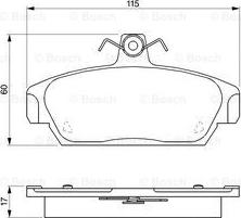 BOSCH 0 986 424 092 - Komplet Pločica, disk-kočnica www.molydon.hr