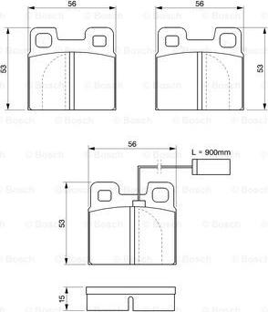 BOSCH 0 986 424 049 - Komplet Pločica, disk-kočnica www.molydon.hr