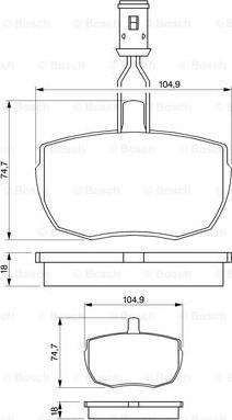 BOSCH 0 986 424 044 - Komplet Pločica, disk-kočnica www.molydon.hr