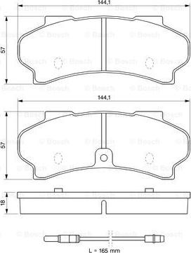 BOSCH 0 986 424 046 - Komplet Pločica, disk-kočnica www.molydon.hr